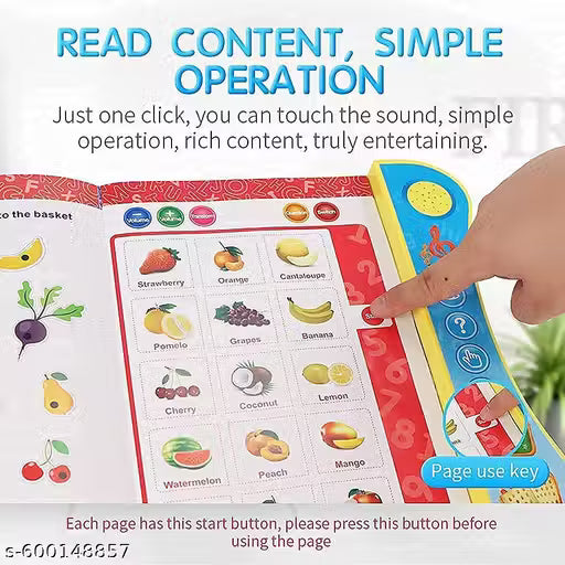 Electronic Intelligent Learning Book for Kids – Interactive Educational Toy